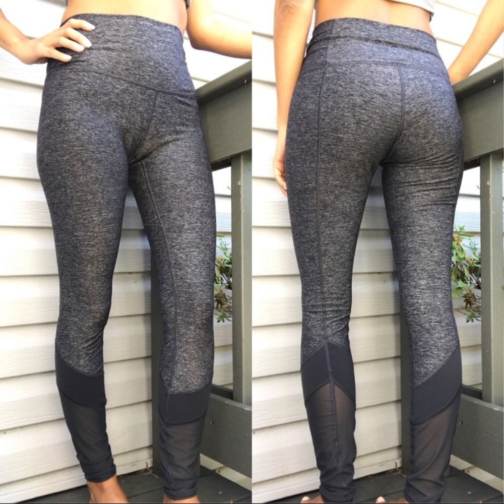 Lululemon Gray Legging with Mesh
